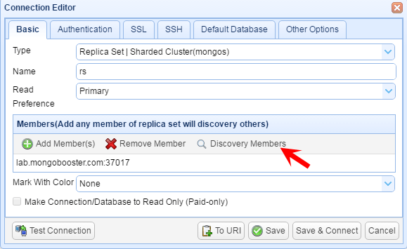 Discover Replica Set Members
