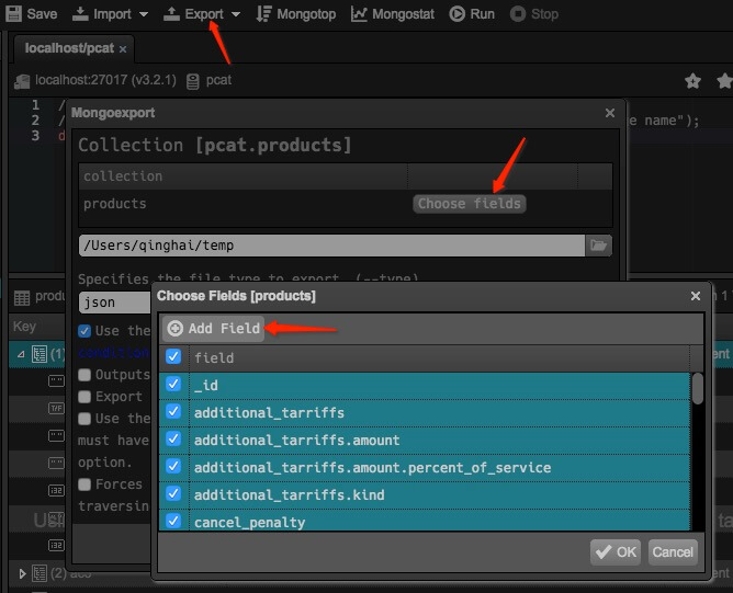 export-user-defined-fields