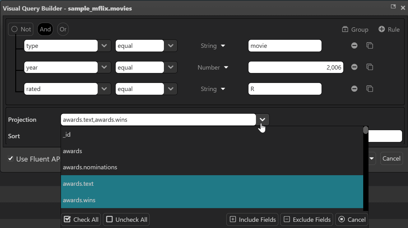 Visual Query Builder