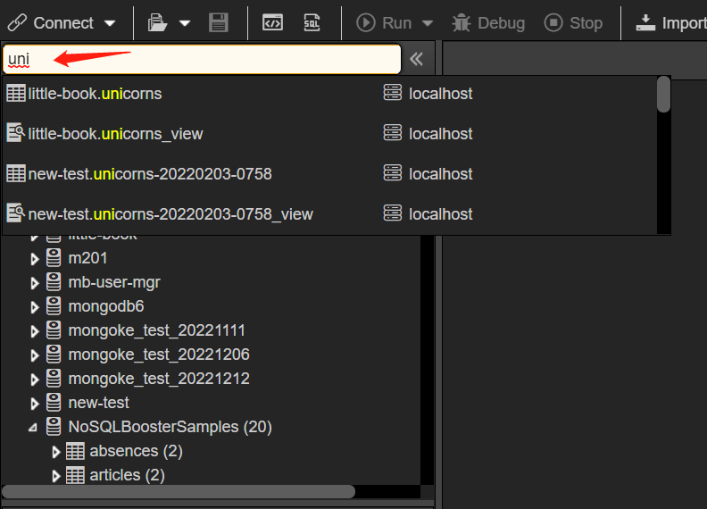 Database Object Locator