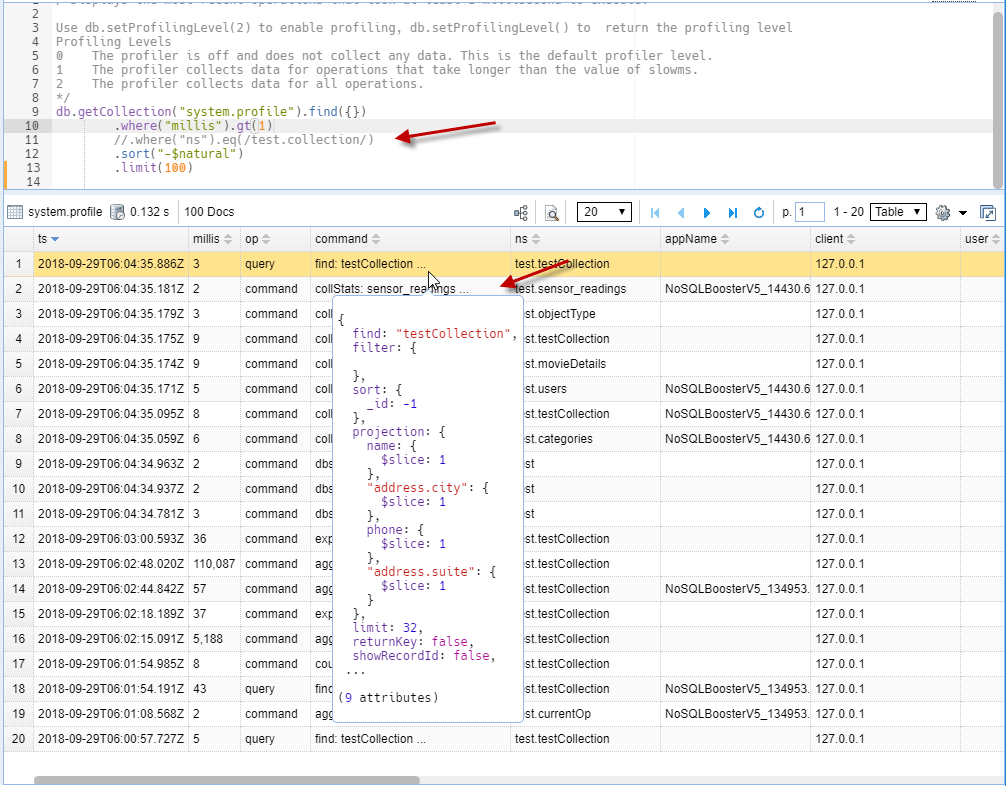Database Profiler