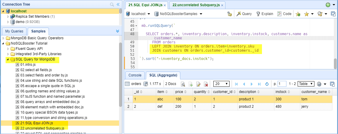 SQL Equi join