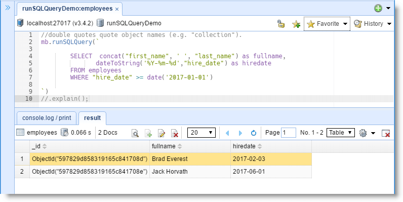 How To Query Mongodb With Sql Select Nosqlbooster For Mongodb Blog